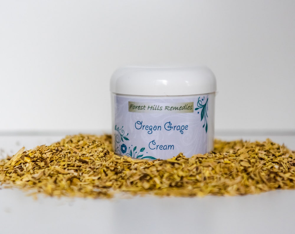 Oregon Grape Cream, Mahonia aquifolium, Psoriasis Relief
