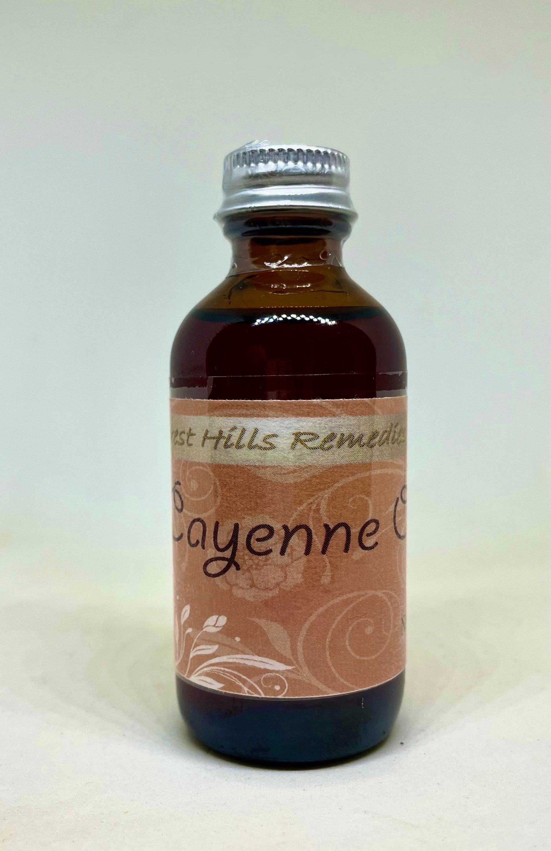 Cayenne Pepper Infused Oil, 130M HU Hotness, Made via Traditional Infusion Method, 2 and 4 oz bottles available, Kosher, Halal, Vegan